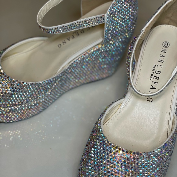 Marc Defang Rhinestone Wedge - Picture 3 of 5